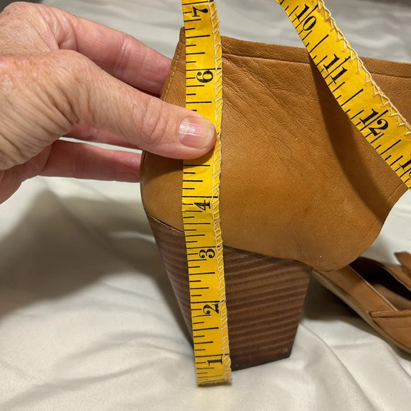 Seychelles Cleopatra Leather Heel Open Toe size 8.5 - Picture 4 of 11